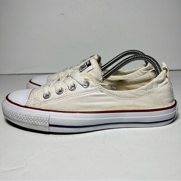 Converse Chuck Taylor All Star Womens Shoreline Cream Canvas Slip On Sneakers 8 - Picture 3 of 10